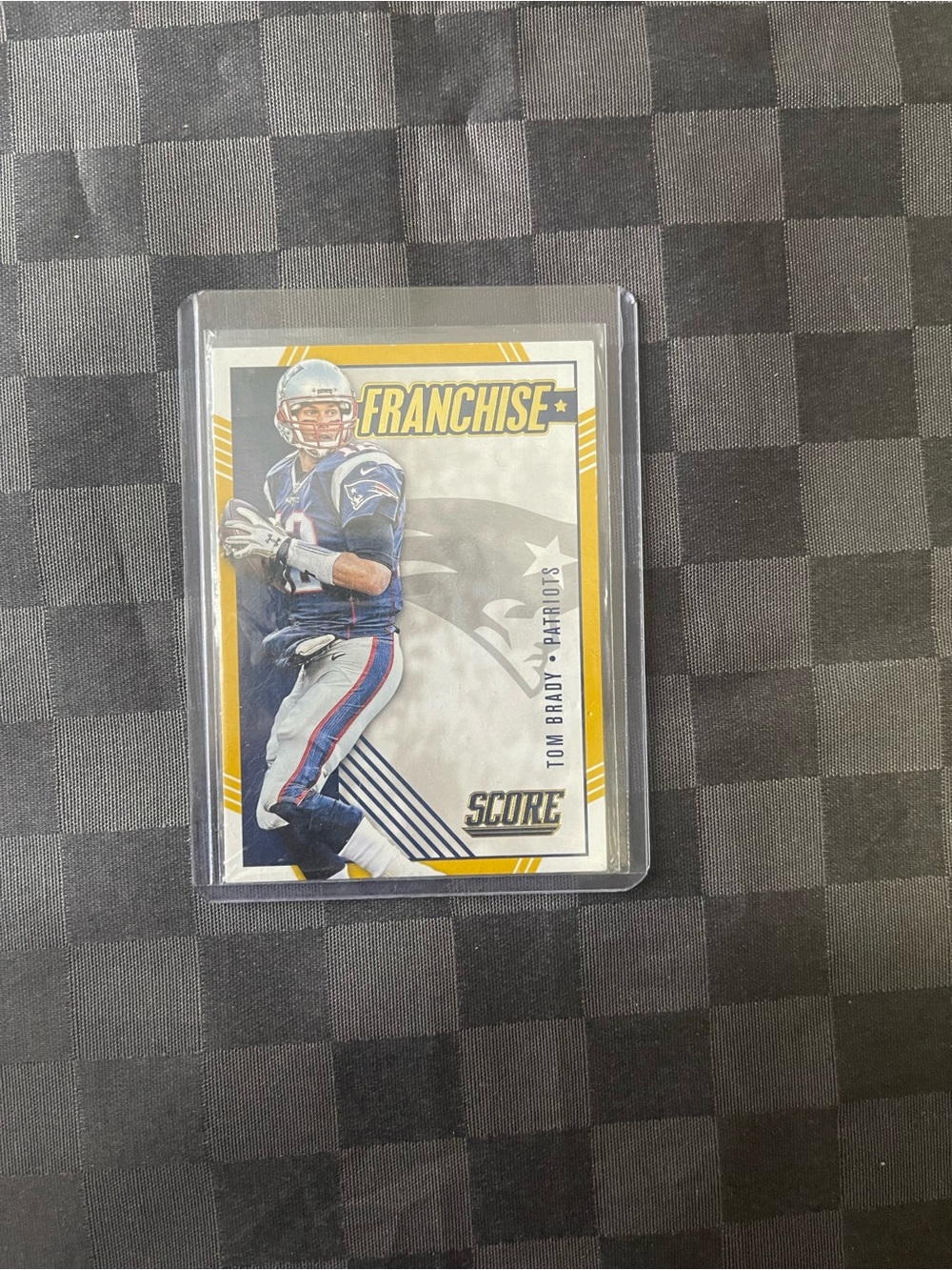 Tom Brady and Ted Ginn Jr jersey card